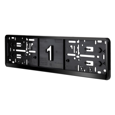 Podložka pod SPZ - ČERNÁ / L PREMIUM EU/DE AMiO-04780