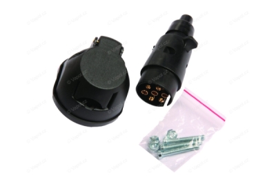 SET zástrčky a zásuvky 7pin, s těsněním a šrouby, MULTIPA