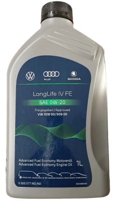 Originální motorový olej LongLife IV FE 0W-20, 1L ŠKODA GS65577M2