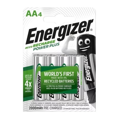 Nabíjecí baterie, AA (tužková), 4x2000 mAh, přednabité, ENERGIZER