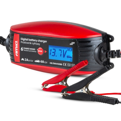 AMiO Nabíječka auto / moto digitální 6V/12V - 2A/4A - DVL DBC-4A AMIO 02088