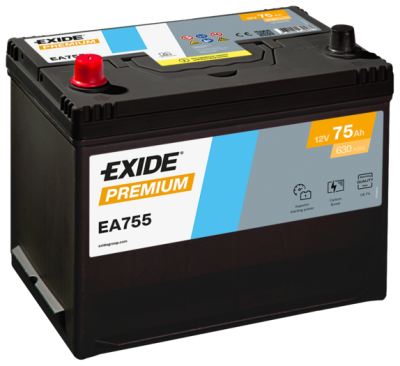 startovací baterie EXIDE EA755