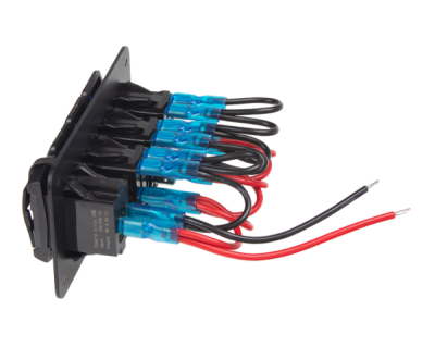 Panel s 3x spínači Rocker + 2x USB 12/24V