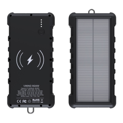 Solární powerbanka Viking W24W 24000mAh