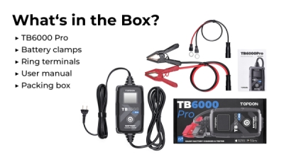 TOPDON Nabíječka a tester baterie TB6000Pro