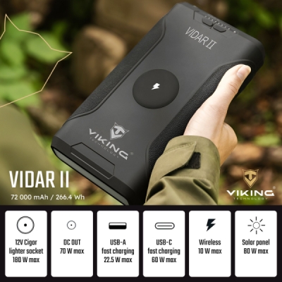 Outdoorová powerbanka Viking VIDAR II