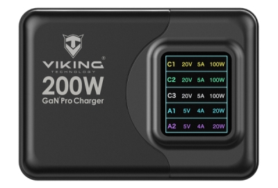 Viking USB GaN charger 200W PD Pro