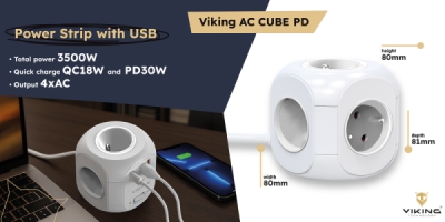 Síťový adaptér Viking AC Cube PD