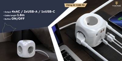Síťový adaptér Viking AC Cube PD