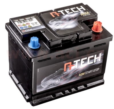 60Ah AGM baterie START-STOP, 680A, pravá A-TECH AGM 242x175x190