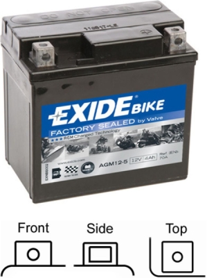 startovací baterie EXIDE AGM12-5