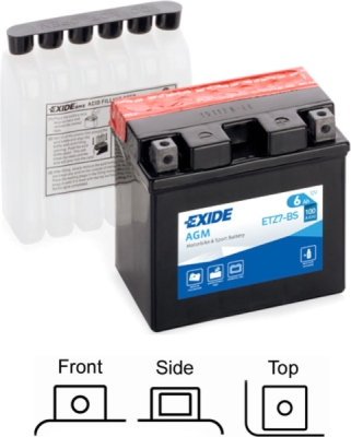 startovací baterie EXIDE ETZ7-BS