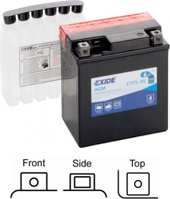startovací baterie EXIDE ETX7L-BS