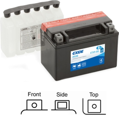 startovací baterie EXIDE ETX9-BS