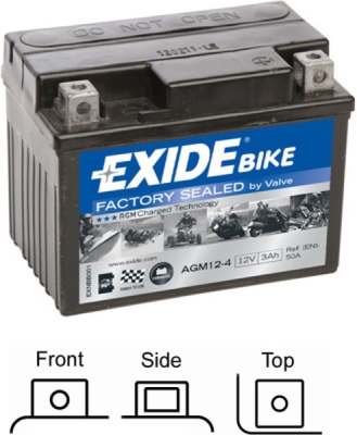 startovací baterie EXIDE AGM12-4