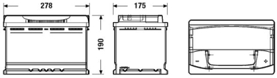 startovací baterie EXIDE EA770