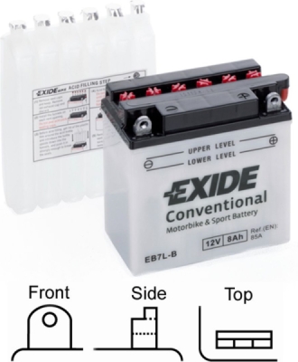 startovací baterie EXIDE EB7L-B