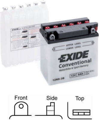 startovací baterie EXIDE 12N9-3B