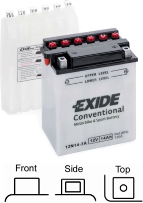 startovací baterie EXIDE 12N14-3A