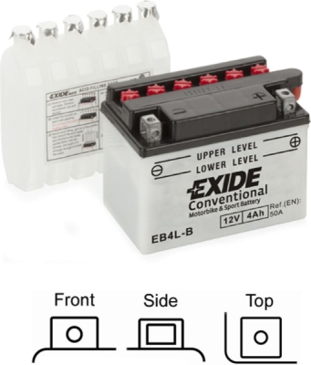 startovací baterie EXIDE EB4L-B