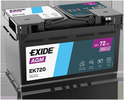 startovací baterie EXIDE EK720