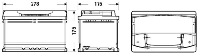 startovací baterie EXIDE EA722