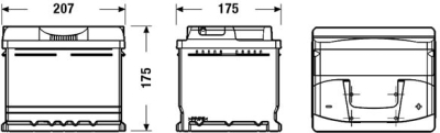 startovací baterie EXIDE EB442
