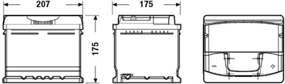 startovací baterie EXIDE EA472