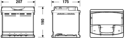 startovací baterie EXIDE EA530
