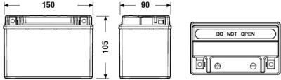 startovací baterie EXIDE EK091