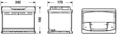 startovací baterie EXIDE EA640