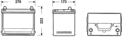 startovací baterie EXIDE EA754