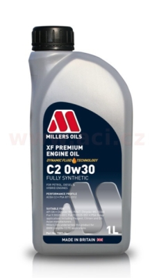 MILLERS OILS motorový olej plně syntetický XF Premium C2 0w30 1l