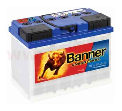60Ah trakční a startovací baterie, 510A, pravá BANNER Energy Bull DUAL Power 241x175x190