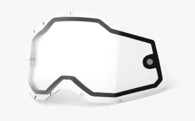 plexi Racecraft 2/Accuri 2/Strata 2, 100% - USA (dvojité čiré, Anti-fog)