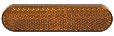 odrazka obdélníková, Q-TECH (oranžová, 95 x 23 mm)
