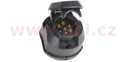 Zásuvka 7 pin 12V plast + těsnění ACI 9900999A