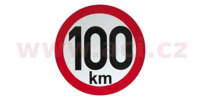 Omezení rychlosti 100 km retroreflexní průměr 150 mm (na přívěsy) ACI 9907771