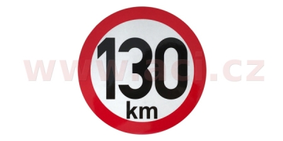 Omezení rychlosti 130 km retroreflexní průměr 150 mm (na přívěsy) ACI 9908001