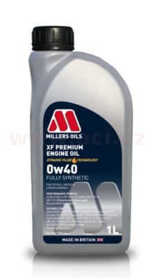 MILLERS OILS motorový olej plně syntetický XF Premium 0w40 1l