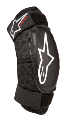 chrániče loktů BIONIC KICKSTART, ALPINESTARS, dětské (černá/červená, vel. 4/6 let)