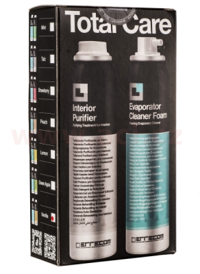 Pěnový čistič výparníku + čistič klimatizace a interiéru vozidla (sprej 60 ml+100 ml) - vanilka ACI AC5623