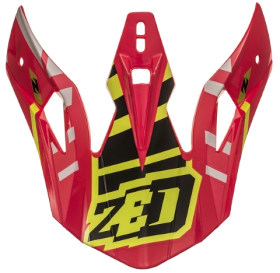 kšilt pro přilby X1.9 a X1.9D, ZED (červená/černá/žlutá fluo)