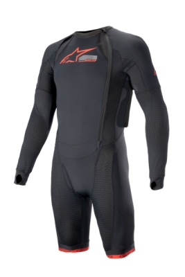 vnější vrstva airbagové vesty TECH-AIR®10, ALPINESTARS (černá/červená/šedá, standardní provedení s krátkými nohavicemi, vel. L)