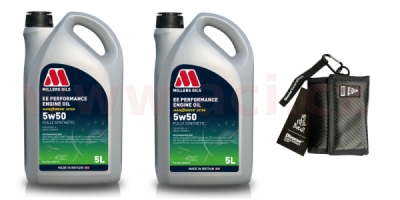 MILLERS OILS EE Performance 5w50 (sada 5 l + 5 l + peněženka)