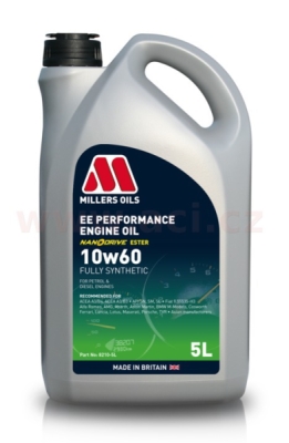 MILLERS OILS motorový olej plně syntetický s nanočásticemi EE Performance 10w60 5l