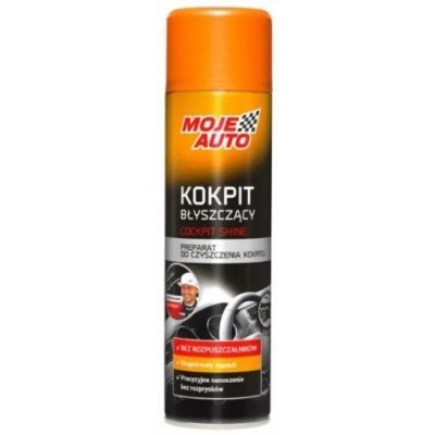 MOJE AUTO - kokpit lesklý čierny aerosól 500 ml na plasty