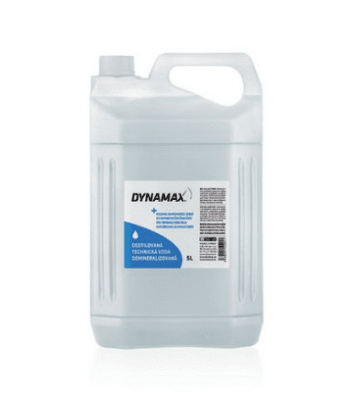 DEMINERALIZOVANÁ TECHNICKÁ VODA (PET) DESTILOVANÁ VODA DYNAMAX 5l