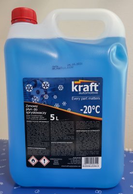 zimná zmes do ostrekovačov KRAFT (-20°C) 5l