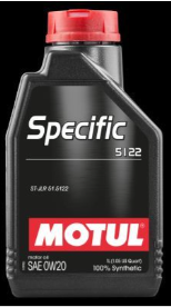 Moottoriöljy MOTUL SPECIFIC 5122 0W-20 1L
